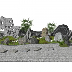 新中式假山石头10