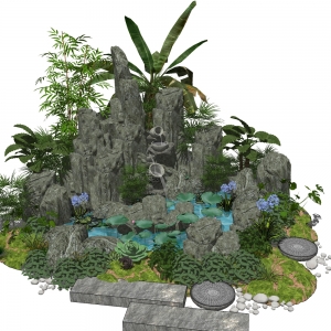 新中式假山石头2