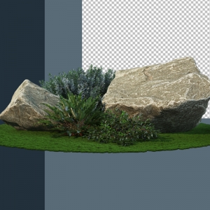 灌木景观石免扣素材11