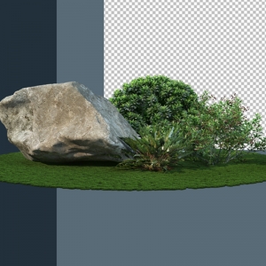 灌木景观石免扣素材13