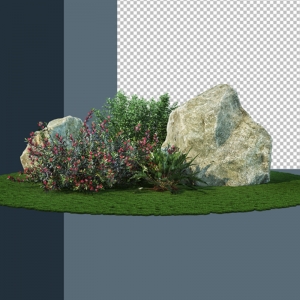 灌木景观石免扣素材14