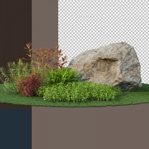 灌木景观石免扣素材19