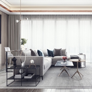 现代客厅场景