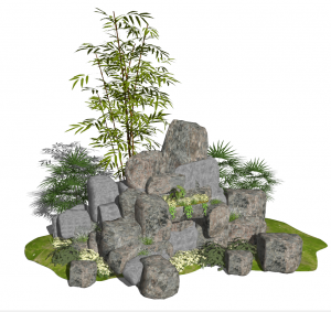 新中式假山石头30