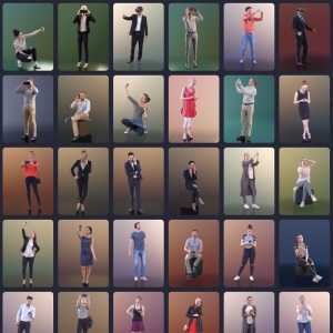 D5渲染器手持设备人物模型39个