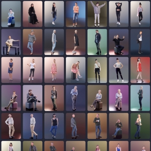 D5渲染器休闲人物151个