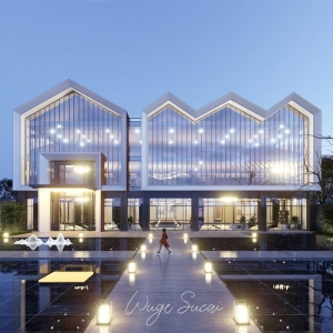 D5渲染器售楼部场景