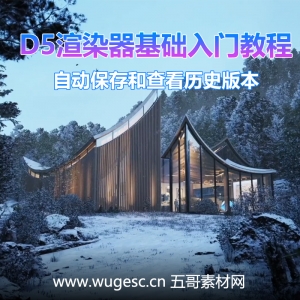 D5渲染器2.3版本基础入门教程-自动保存和查看历史版本