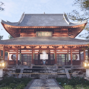 D5渲染器大雄宝殿场景