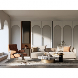 现代轻奢客厅SU模型01