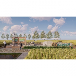 农场稻田景观SU模型场景06