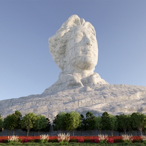 橘子洲毛爷爷雕塑模型