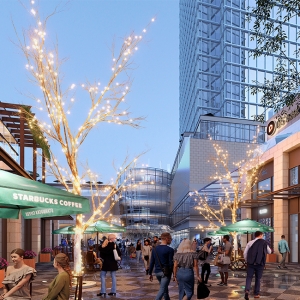 D5渲染器商业街透视场景