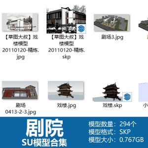 剧院SU模型合集294个