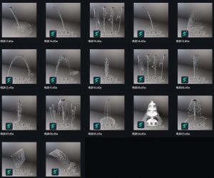 D5渲染器喷泉模型17个本地模型库