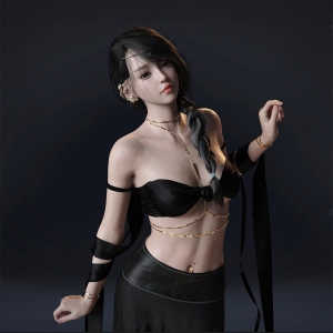 西域美女人物模型