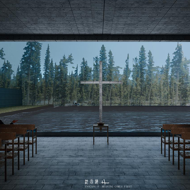 enscape3.2场景/水之教堂