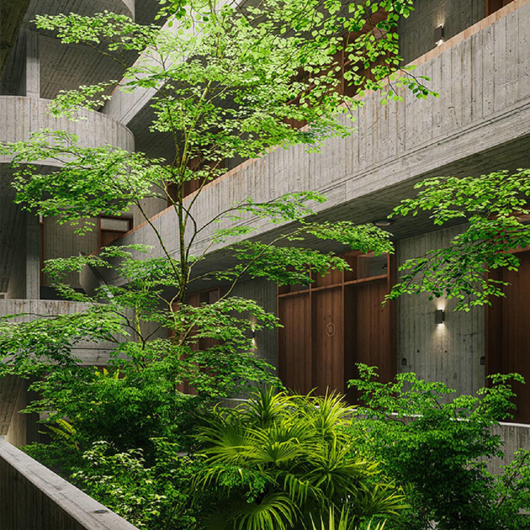 D5渲染器场景/EMO中庭