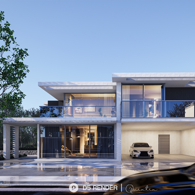 D5渲染器场景/别墅练习