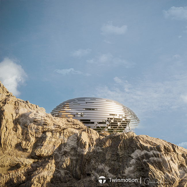 Twinmotion渲染器场景/钢铁与“钢铁”