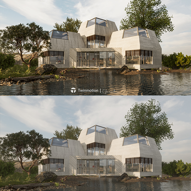 twinmotion渲染器场景｜湖边别墅