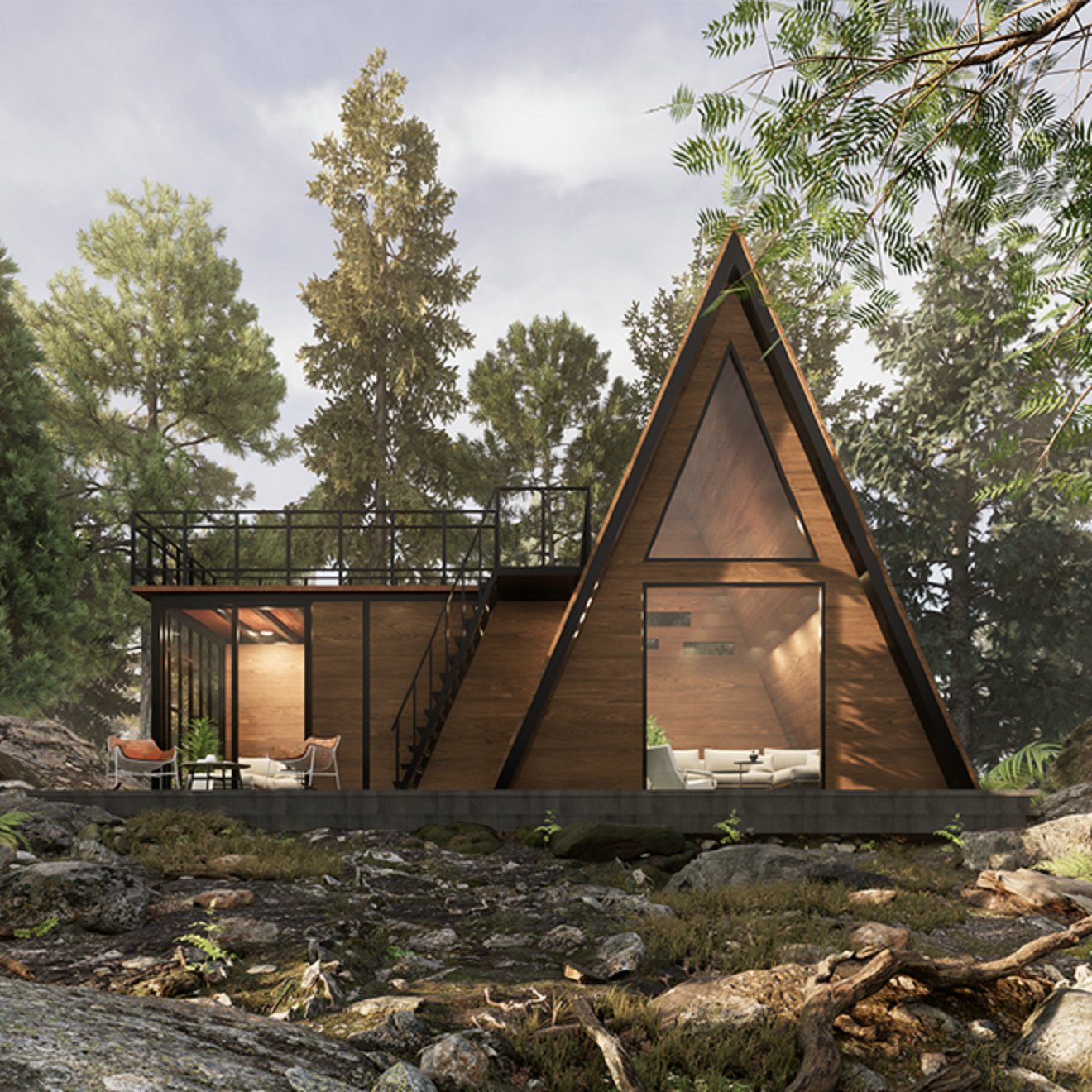 twinmotion渲染器场景｜林中住宅