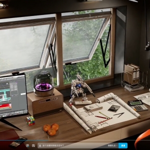 D5渲染器电竞房场景