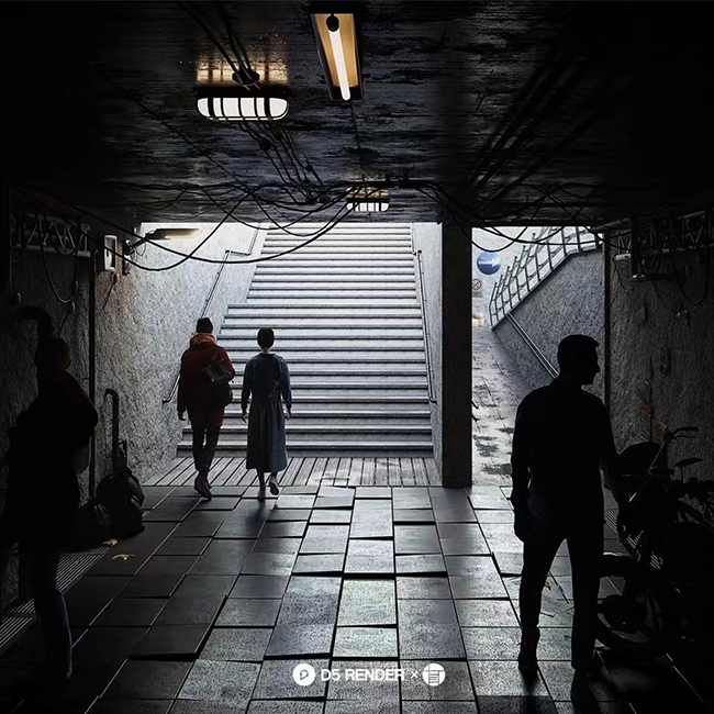 D5渲染器场景/隧道的尽头是光