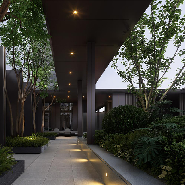 D5渲染器场景/润府临摹