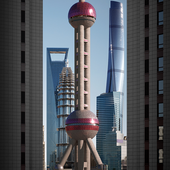 D5渲染器场景/上海外滩