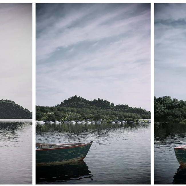 D5渲染器场景/湖心