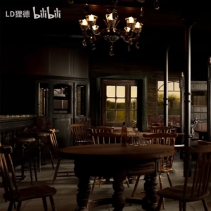 D5渲染器｜复古酒吧