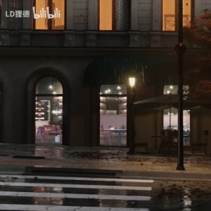 D5渲染器｜爱丁堡的雨季