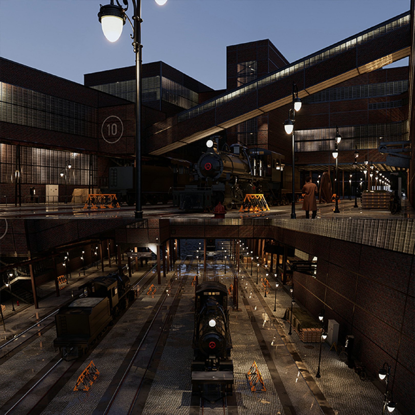 D5渲染器场景/旧火车站