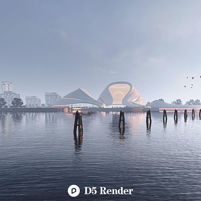 D5渲染器场景/哈尔滨大剧院