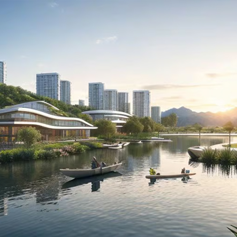 AI绘画城市透视风格lora模型