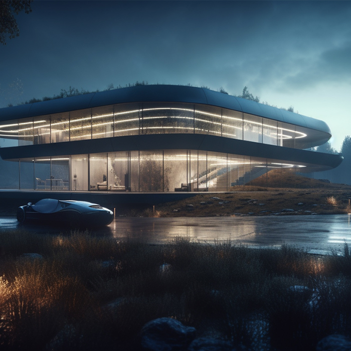 AI绘画lora模型XSarchitectural11奇幻建筑