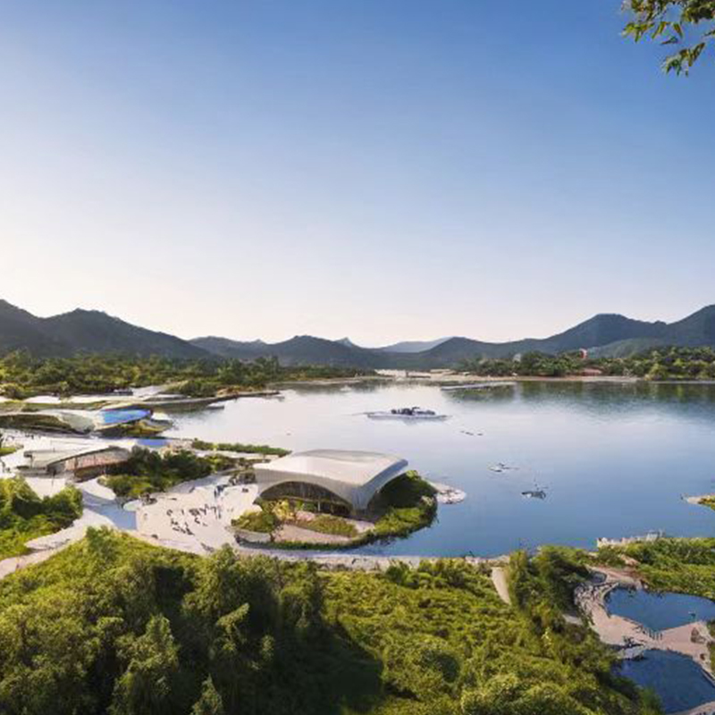 AI绘画lora模型-urbanaerial15_v1城市鸟瞰风格