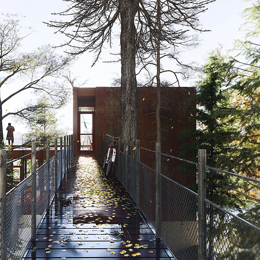 D5渲染器场景/林间别墅