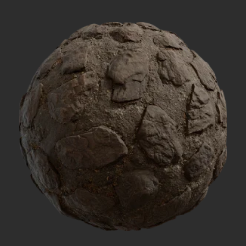 地面真实扫描物理PBR贴图