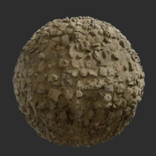 地面真实扫描物理PBR贴图