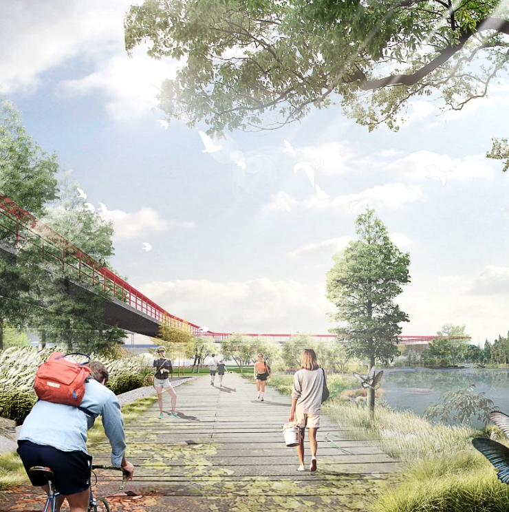 滨水绿道效果图PSD资料集