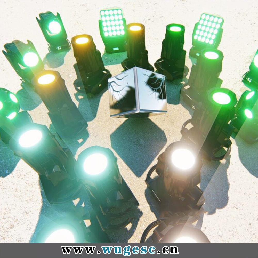 lumion动态灯光射灯光束模型