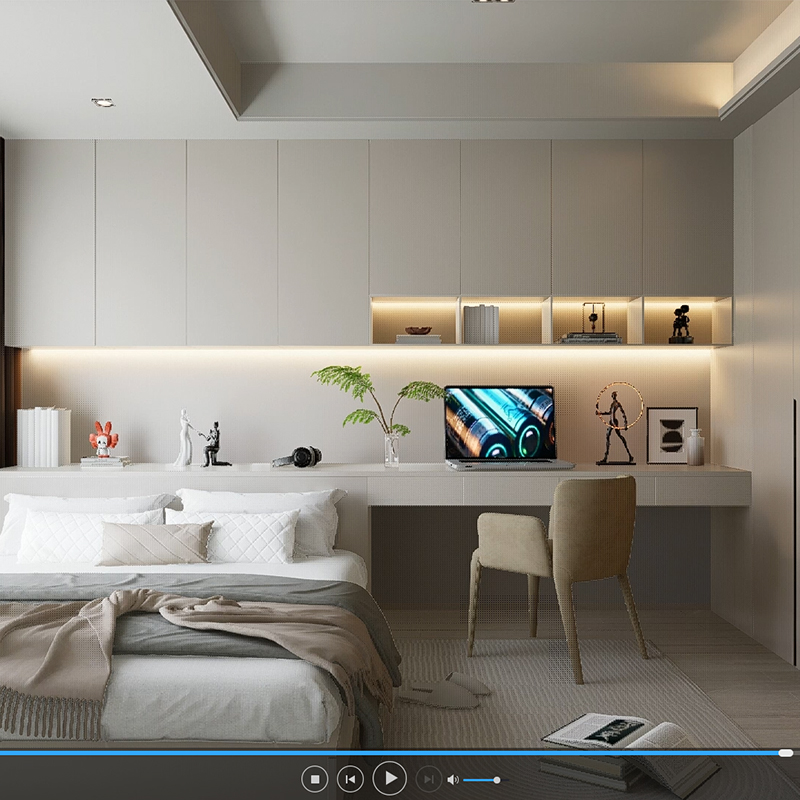 D5场景/卧室开灯动画小场景