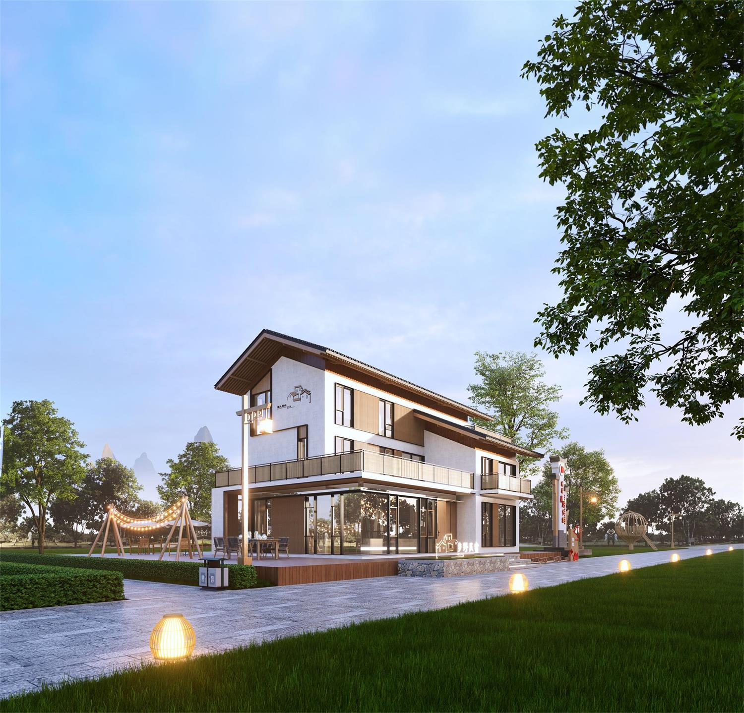 D5渲染器2.5版本测试场景/民宿