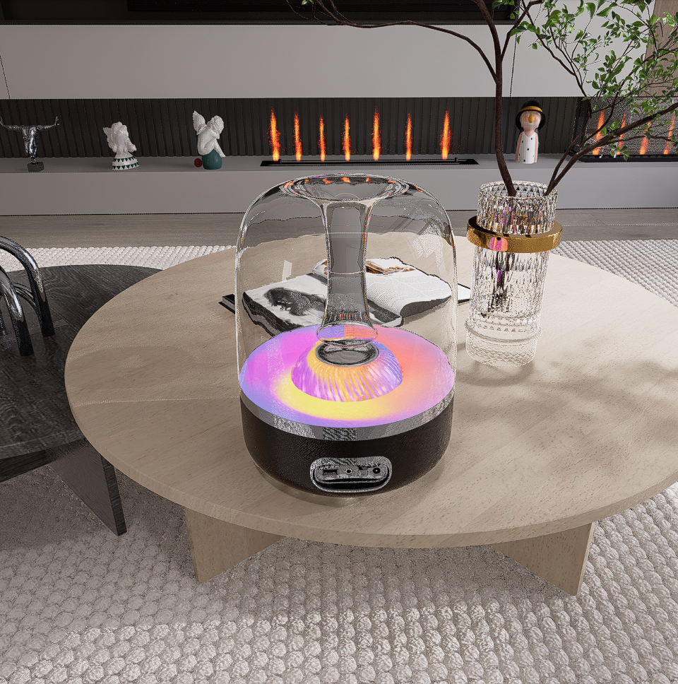 D5动态灯光蓝牙音箱模型