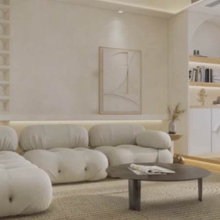 狸德老师作品/Enscape奶油风客餐厅场景