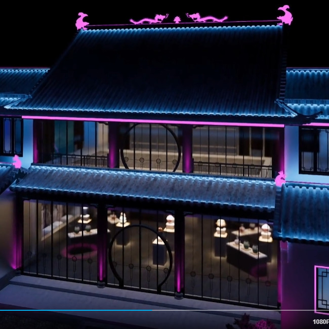 狸德老师作品/Enscape不一样的赛博朋克场景