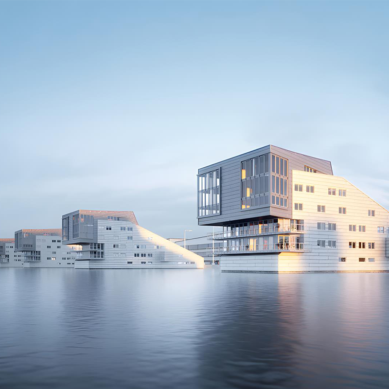 室外酒店别墅建筑模型